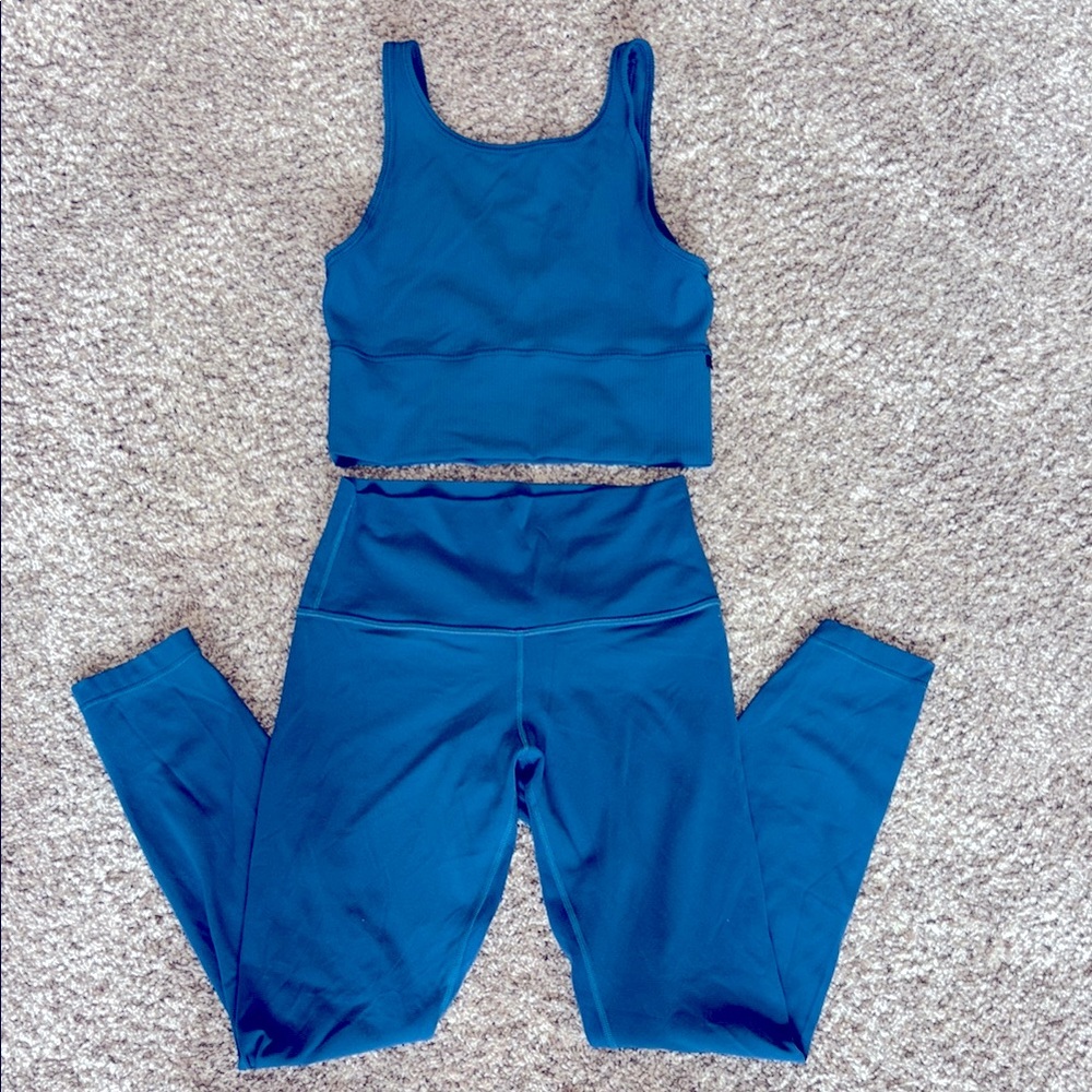 Lululemon Athletica Deep Teal Activewear Set